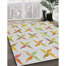 Patterned Brown Novelty Rug in Family Room, pat1796