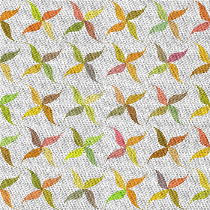 Square Patterned Brown Novelty Rug, pat1796