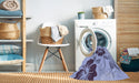 Machine Washable Transitional Slate Blue Rug in a Washing Machine, wshpat1797blu