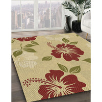 Patterned Light Brown Rug, pat1797brn