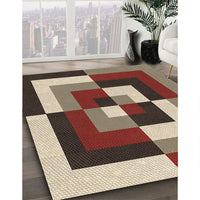 Patterned Light French Beige Brown Rug, pat1798brn