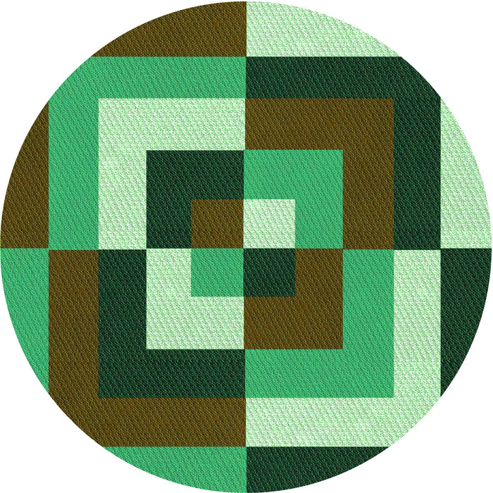 Square Machine Washable Transitional Green Rug in a Living Room, wshpat1798grn