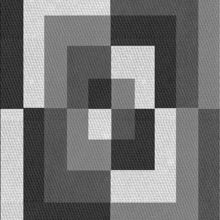 Machine Washable Transitional Dark Gray Rug, wshpat1798gry