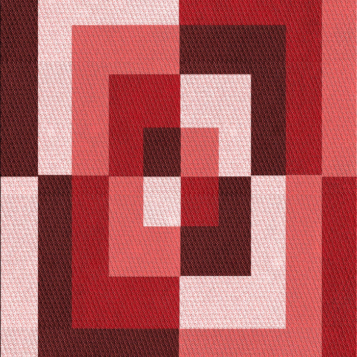 Patterned Pastel Red Pink Rug, pat1798rd