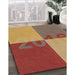 Patterned Chestnut Red Rug in Family Room, pat1799brn