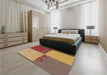 Patterned Chestnut Red Rug in a Bedroom, pat1799brn