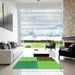 Machine Washable Transitional Seaweed Green Rug in a Kitchen, wshpat1799grn