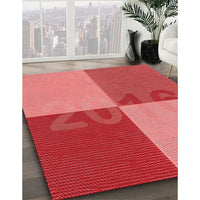 Patterned Red Rug, pat1799rd