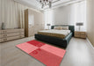 Patterned Red Rug in a Bedroom, pat1799rd