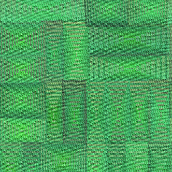 Patterned Neon Green Rug, pat18grn