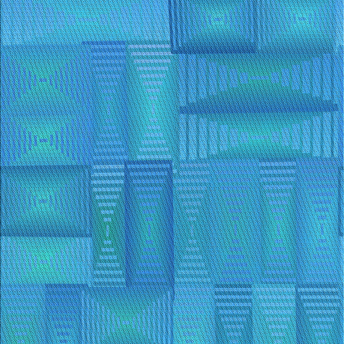 Machine Washable Transitional Neon Blue Rug, wshpat18lblu