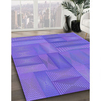 Patterned Purple Mimosa Purple Rug, pat18pur