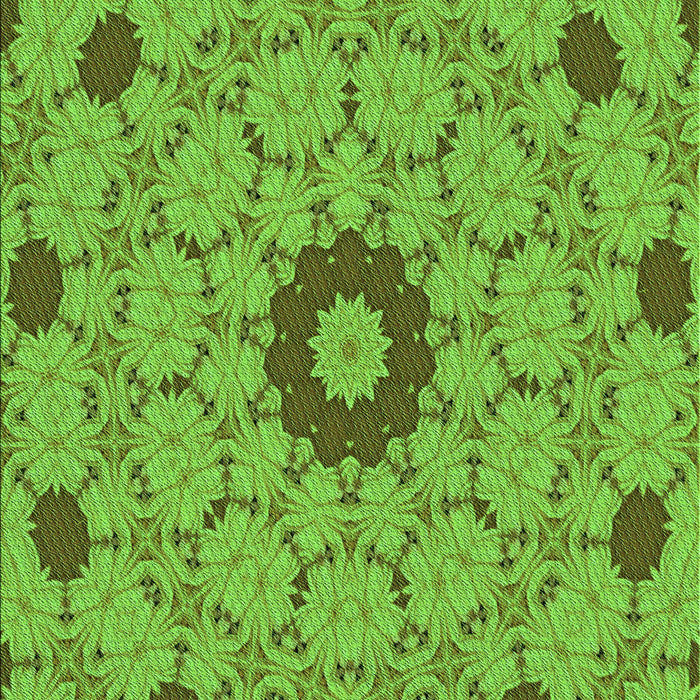 Patterned Bright Green Rug, pat180grn