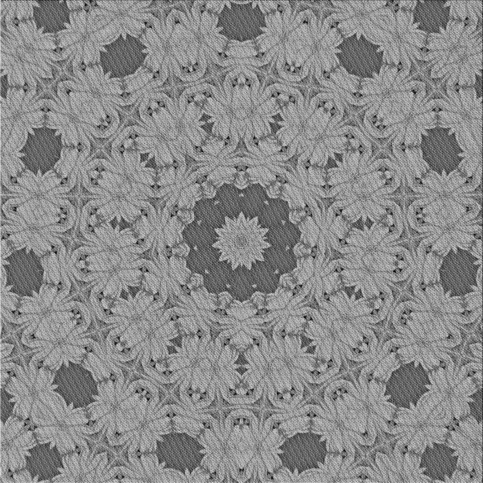 Round Machine Washable Transitional Gray Rug, wshpat180gry