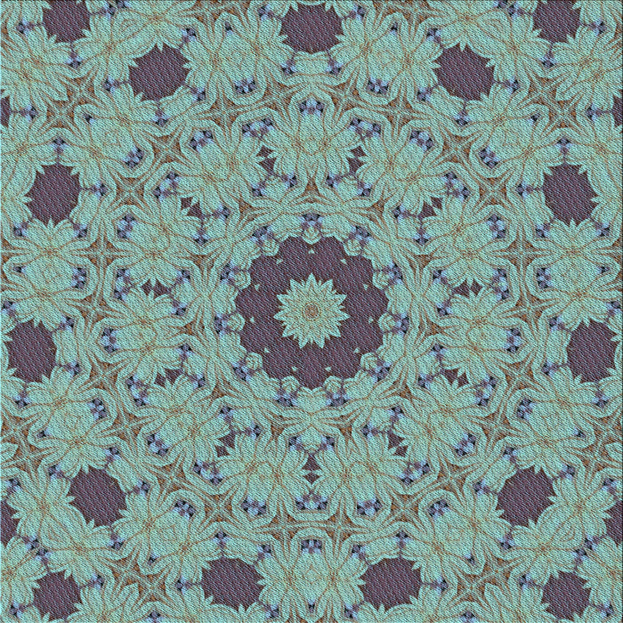 Round Patterned Gray Rug, pat180lblu