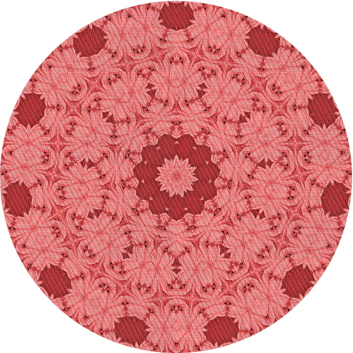Square Patterned Red Rug, pat180rd