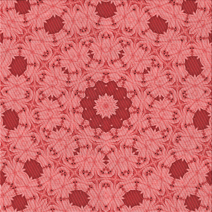 Round Patterned Red Rug, pat180rd