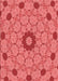 Machine Washable Transitional Red Rug, wshpat180rd