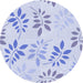 Square Patterned Lavender Blue Rug, pat1800blu