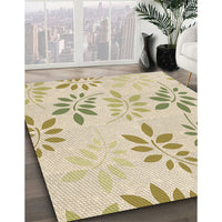 Patterned Vanilla Gold Rug, pat1800brn