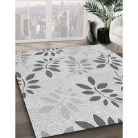 Patterned Platinum Gray Rug, pat1800gry