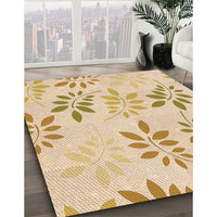 Patterned Golden Blonde Gold Rug, pat1800org