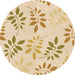 Square Patterned Golden Blonde Gold Rug, pat1800org