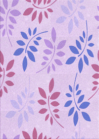 Machine Washable Transitional Purple Rug, wshpat1800pur