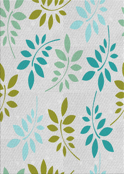 Patterned Pale Blue Novelty Rug, pat1800