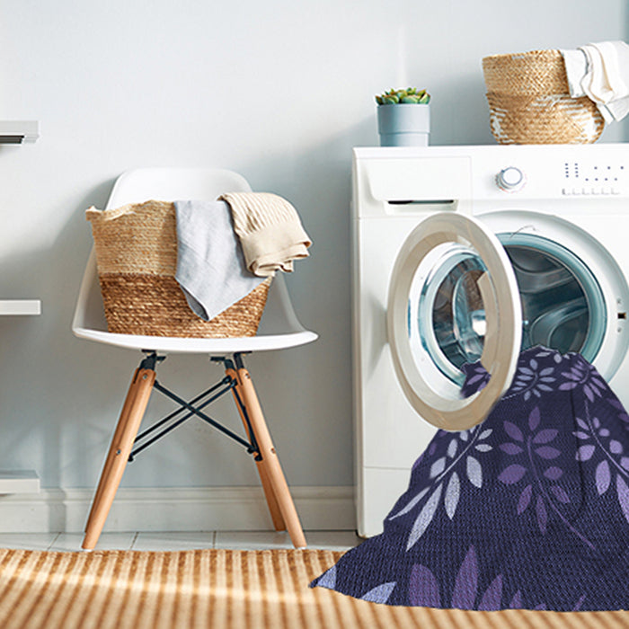 Machine Washable Transitional Periwinkle Purple Rug in a Washing Machine, wshpat1801blu