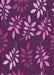 Machine Washable Transitional Orchid Purple Rug, wshpat1801pur