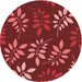 Square Machine Washable Transitional Red Rug in a Living Room, wshpat1801rd