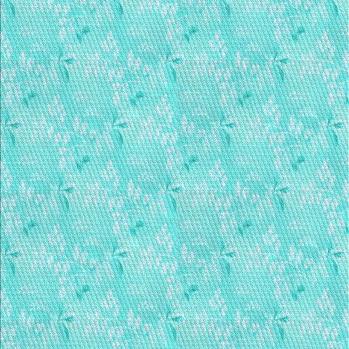 Machine Washable Transitional Turquoise Green Rug, wshpat1802lblu