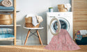 Machine Washable Transitional Pastel Red Pink Rug in a Washing Machine, wshpat1802rd