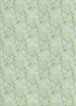 Patterned Light Rose Green Abstract Machine Washable Rug, wshpat1802