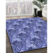 Machine Washable Transitional Sky Blue Rug in a Family Room, wshpat1803blu