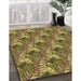 Machine Washable Transitional Dark Bronze Brown Rug in a Family Room, wshpat1803brn