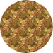 Square Machine Washable Transitional Saddle Brown Rug in a Living Room, wshpat1803org