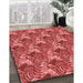 Machine Washable Transitional Red Rug in a Family Room, wshpat1803rd