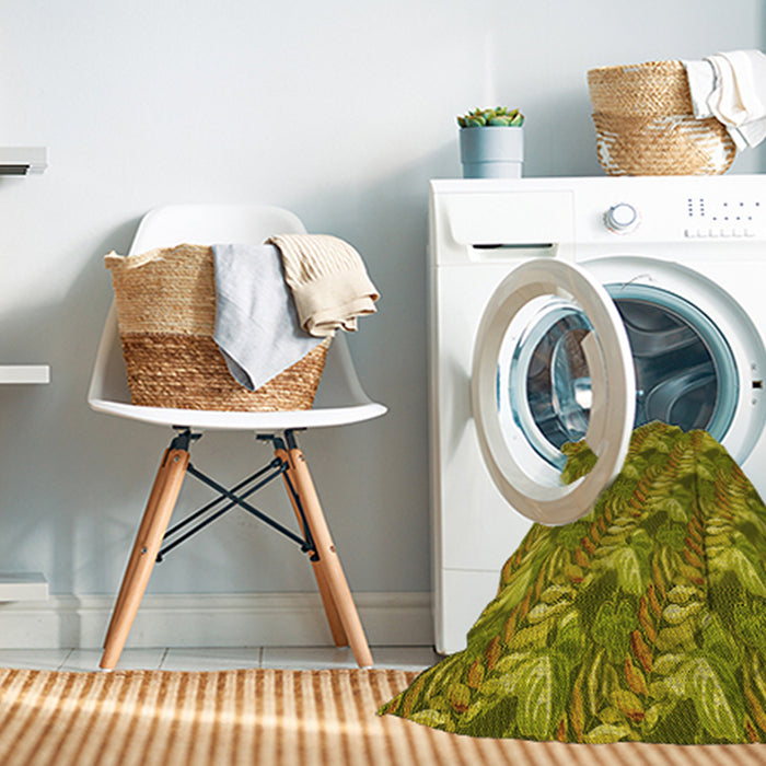 Machine Washable Transitional Oak Brown Rug in a Washing Machine, wshpat1803yw