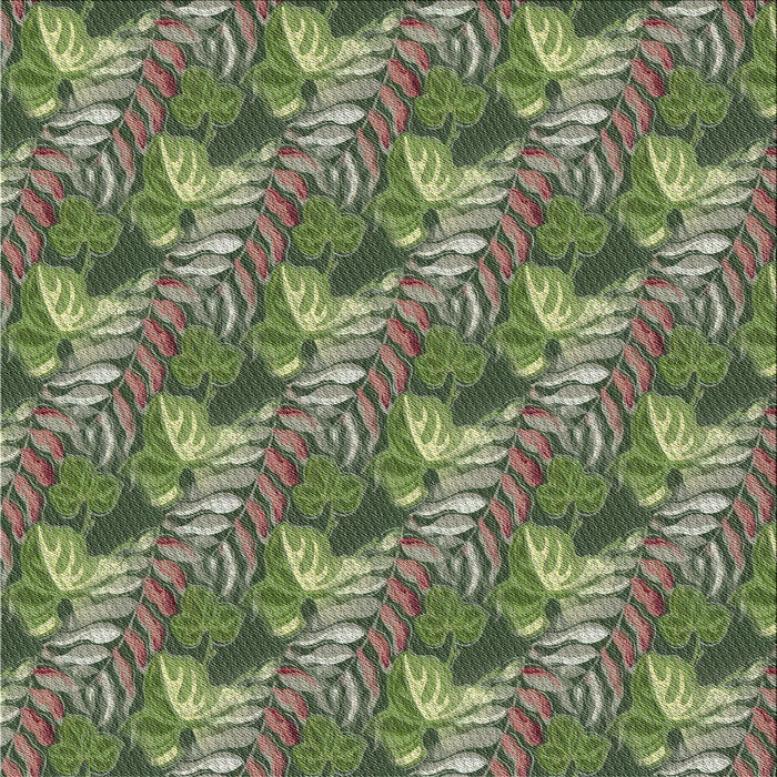 Sideview of Patterned Army Green Abstract Machine Washable Rug, wshpat1803