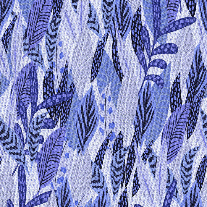 Machine Washable Transitional Jeans Blue Rug, wshpat1804blu