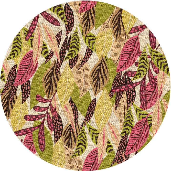 Square Machine Washable Transitional Yellow Orange Rug in a Living Room, wshpat1804org