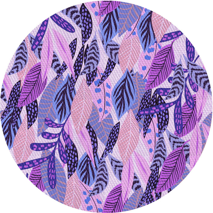 Square Machine Washable Transitional Amethyst Purple Rug in a Living Room, wshpat1804pur