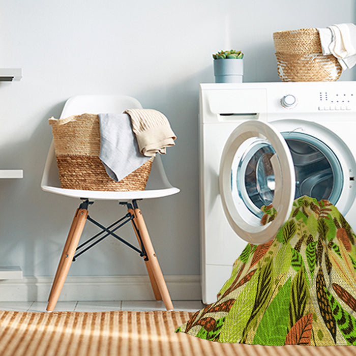 Machine Washable Transitional Dark Bronze Brown Rug in a Washing Machine, wshpat1804yw