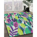 Patterned Purple Abstract Machine Washable Rug in a Family Room, wshpat1804