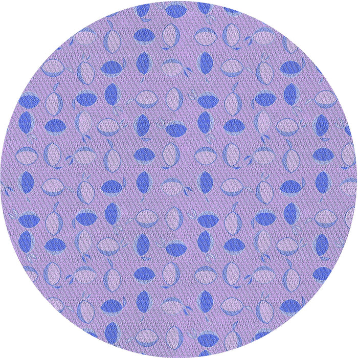 Square Machine Washable Transitional Purple Rug in a Living Room, wshpat1805blu