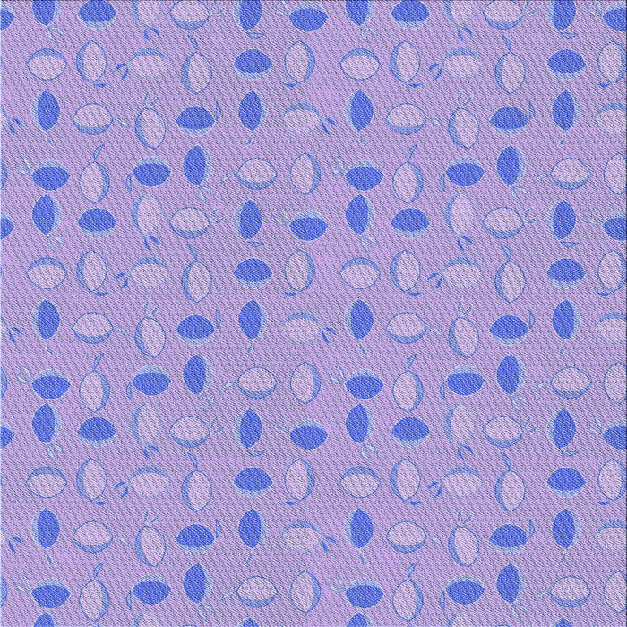 Round Patterned Purple Rug, pat1805blu