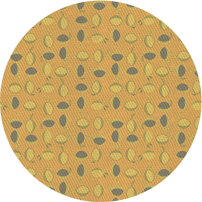 Square Patterned Cinnamon Brown Rug, pat1805brn