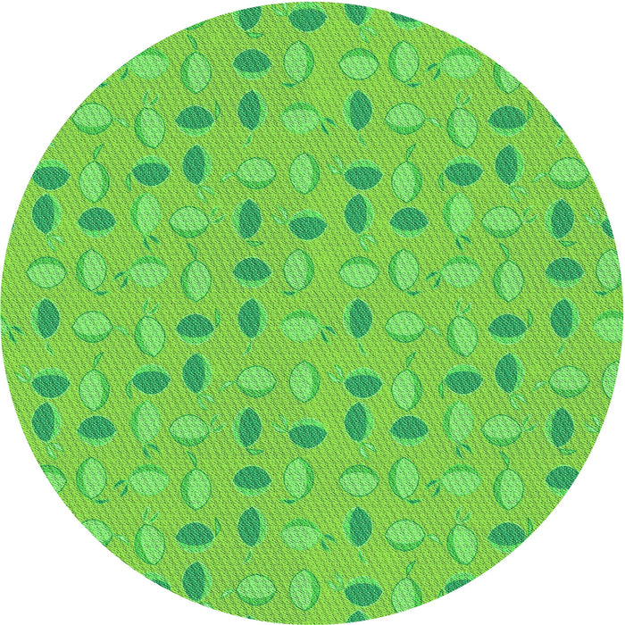 Square Patterned Emerald Green Rug, pat1805grn